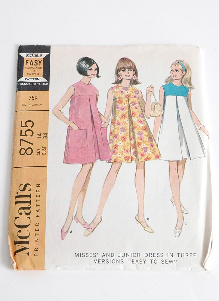 1960s McCall’s 8755 dress pattern