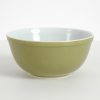 1960s 70s avocado olive green Pyrex bowl 403
