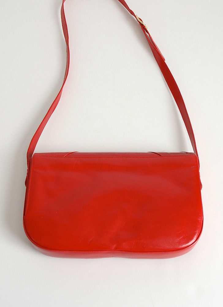 vintage Bruno Magli red leather purse