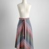 1970s pastel chevron stripe skirt