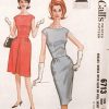 unused uncut early 1960s vintage printed dress pattern * slim or full skirt * McCall's 6713 * vintage size 14 bust 34" waist 26"